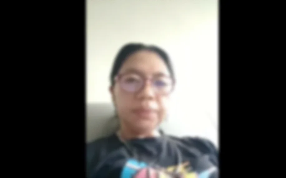 A remote interview session