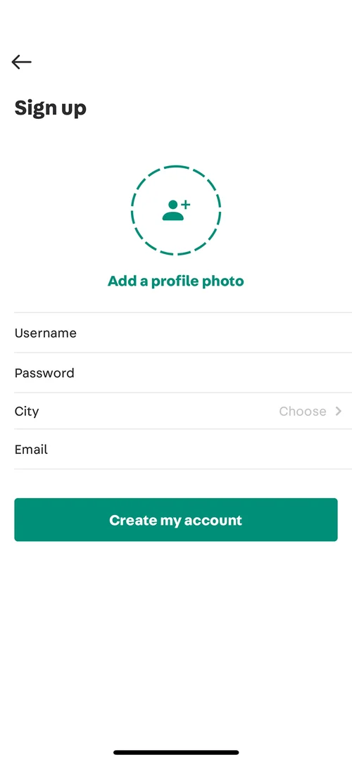 Sign up
